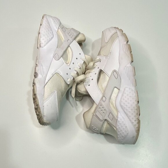 Nike Air Huarache Run G5 White Pure Platinum Youth Size 6 - Picture 5 of 9